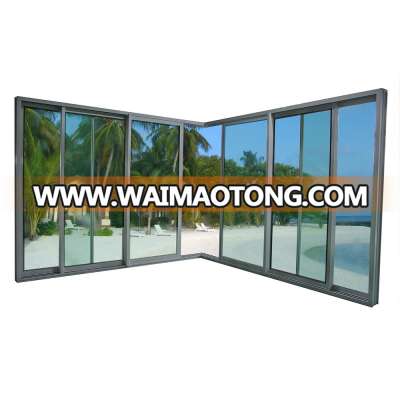 Professional sliding doors design, aluminium  OEM sliding glass door, manufacturers aluminium door for apartment