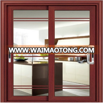 Best quality aluminum clear tempered glass sliding door,aluminum sliding door