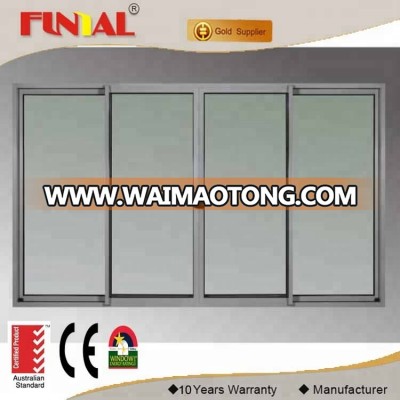 hot selling used glass aluminium windows and doors 2 tacks sliding doors aluminium frame from China suppliers