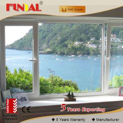 Australia Double Tempered Glass Aluminum Window